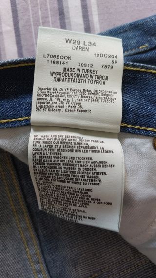 Pantalon vaquero. 