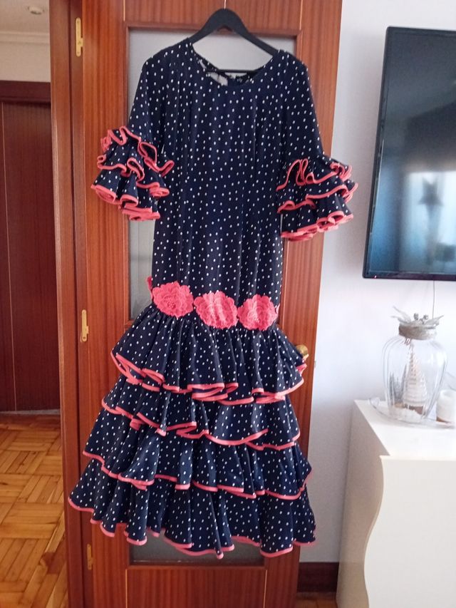 Vestido de sevillana,hecho a mano