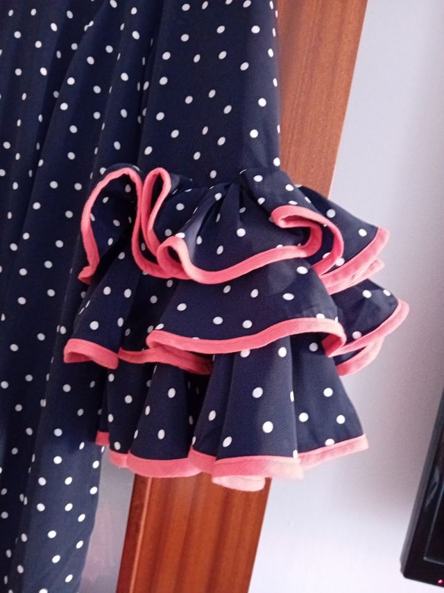 Vestido de sevillana,hecho a mano