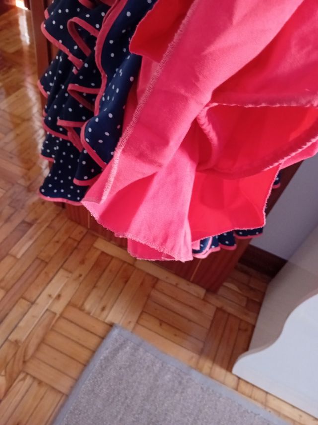 Vestido de sevillana,hecho a mano