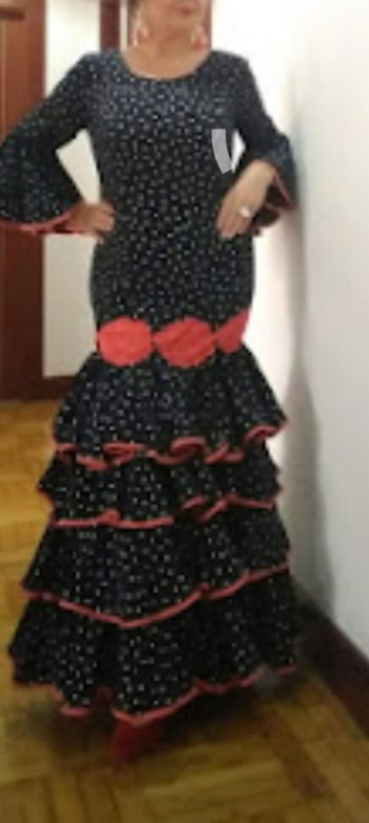 Vestido de sevillana,hecho a mano