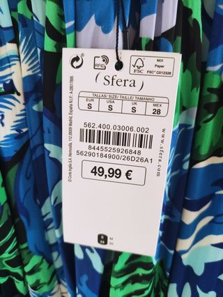 Vestido largo Sfera Con etiqueta 