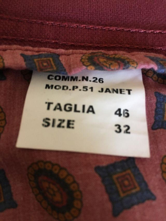 Jeans bordeaux Gauteri made in Italy