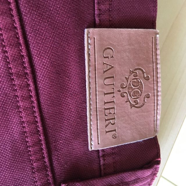 Jeans bordeaux Gauteri made in Italy