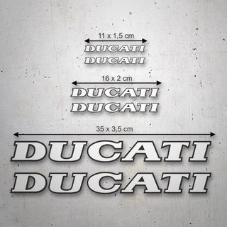 Pegatina Set 6X Ducati