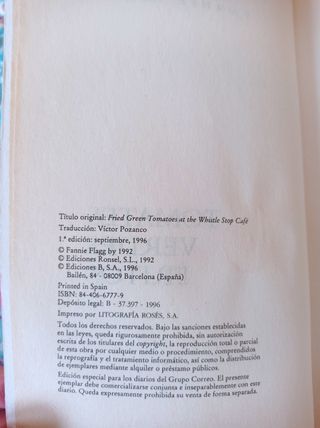 Libro Tomates Verdes Fritos