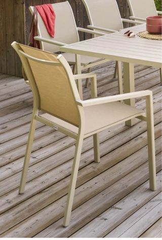 4 sillas aluminio exterior