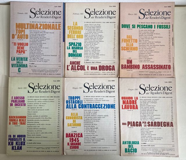 Selezione Reader's Digest - Annata Completa 1981