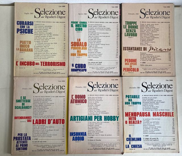 Selezione Reader's Digest - Annata Completa 1981