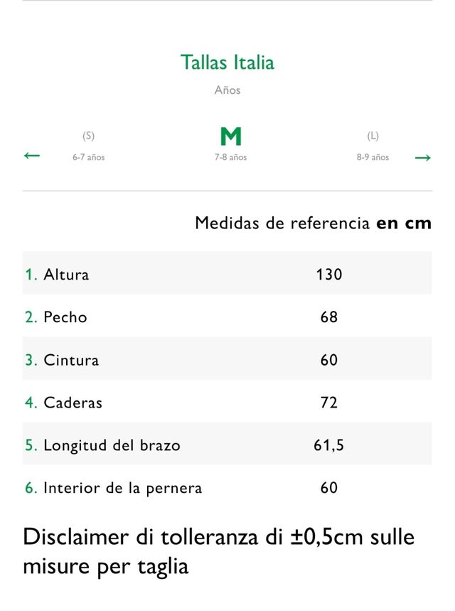 Benetton T.7-8 años