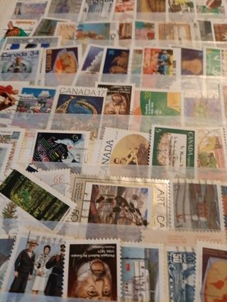 LOTE 1000 SELLOS CANADA ANTIGUOS