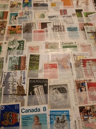 LOTE 1000 SELLOS CANADA ANTIGUOS