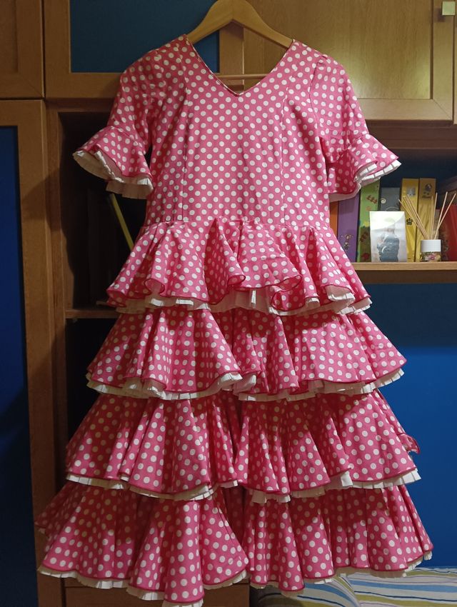 Traje de flamenca niña