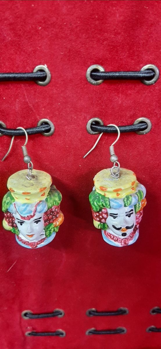 Orecchini teste di moro