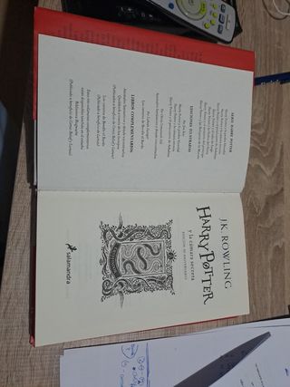 Libro "Harry Potter y la cámara secreta"