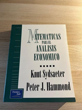 Matemáticas para el análisis económico