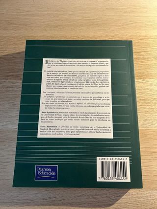 Matemáticas para el análisis económico