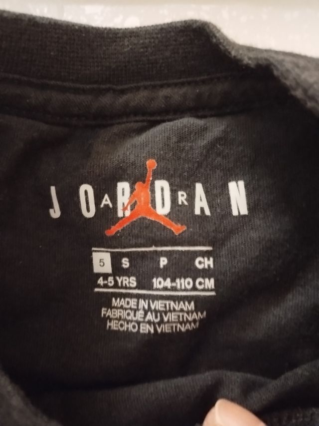 T-shirt Jordan bambino/na anni 5