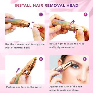 Depiladora Facial Mujer, 2 en 1