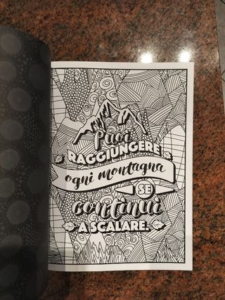 Libro motivazionale da colorare