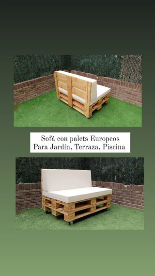 Sofas Jardin, Sillones madera, Sofa Jardin
