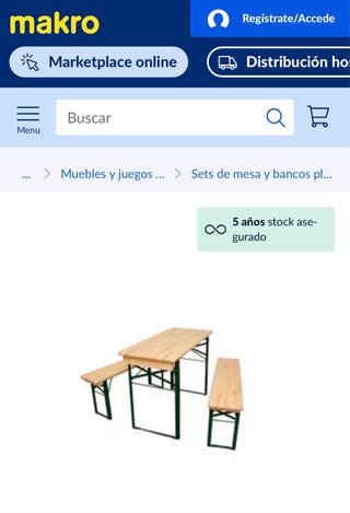 Se venden mesas con bancos