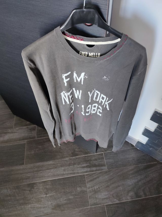 Fred Mello. Pullover cotone