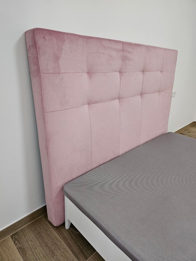 Cabezal Tapizado 160x140 cm Terciopelo Pink