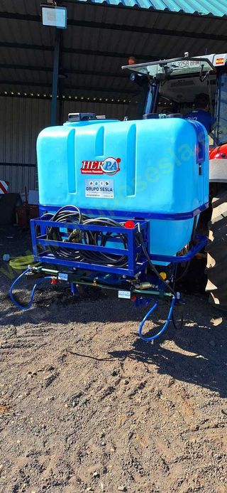 CUBA SUSPENDIDA CON CANASTA Y BARRA HERBICIDA PROF