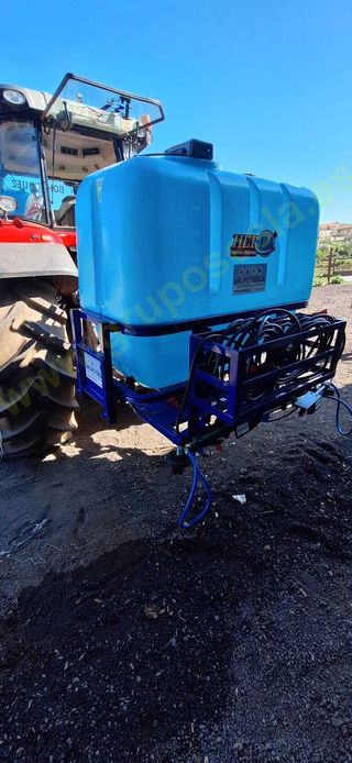 CUBA SUSPENDIDA CON CANASTA Y BARRA HERBICIDA PROF