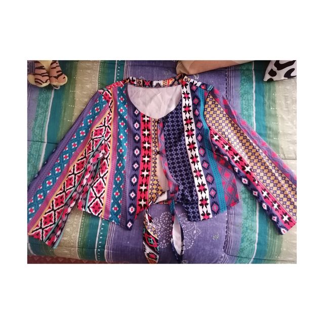 Camicia multicolor modello corto