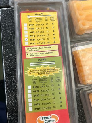 Varillas para flash cutter desbrozadoras