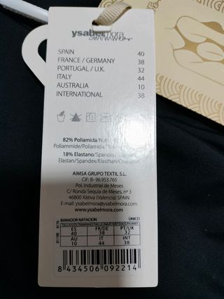 Bañador de natación