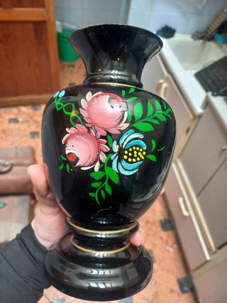 Jarrón de flores vintage