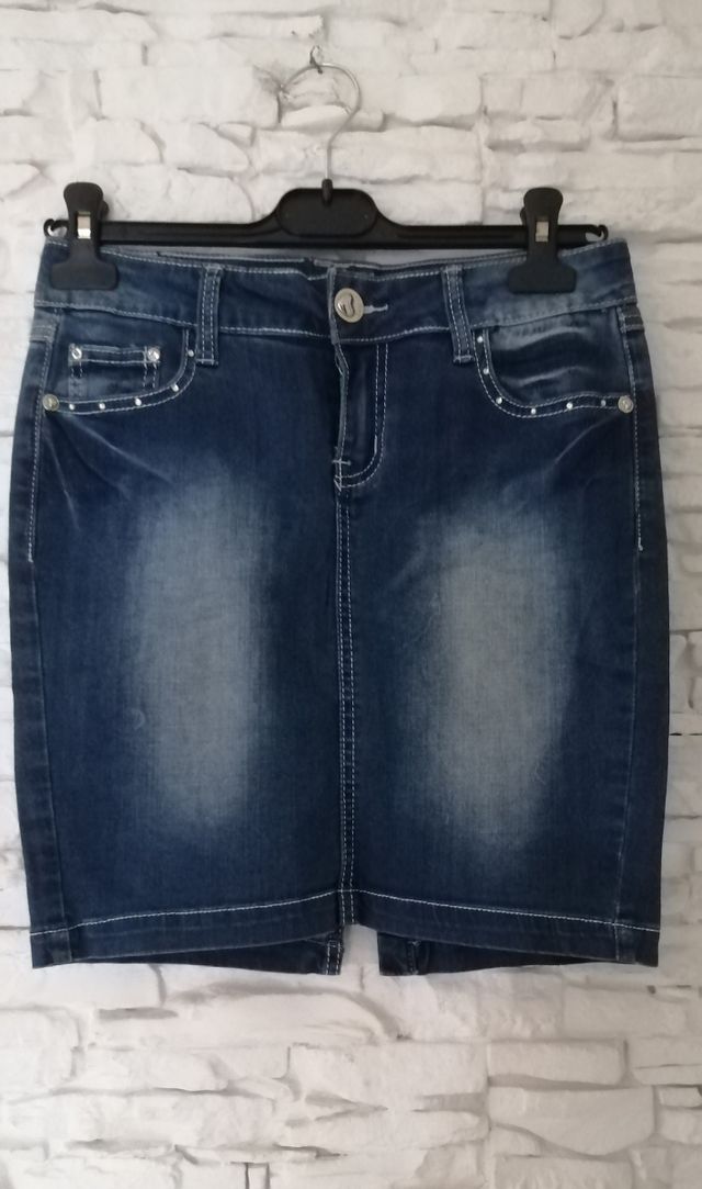 Gonna jeans elastica S