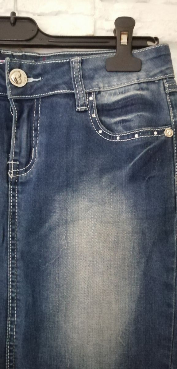 Gonna jeans elastica S