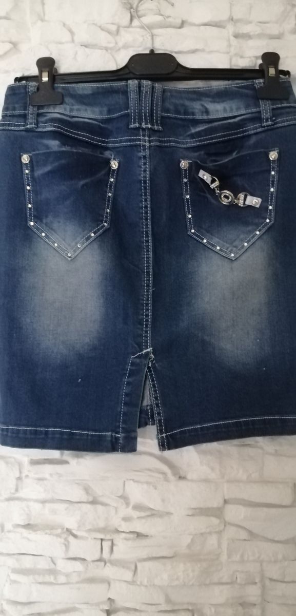 Gonna jeans elastica S