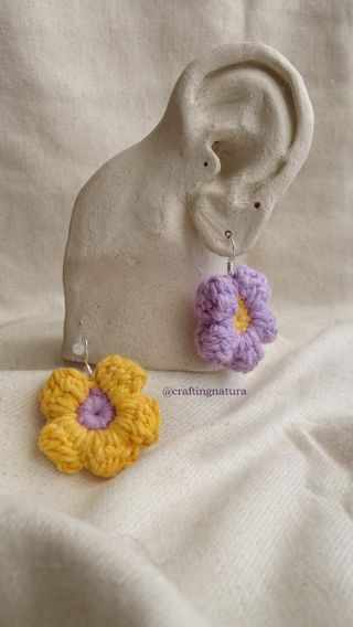 Pendientes de flor grandes