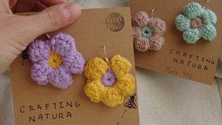 Pendientes de flor grandes