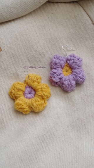 Pendientes de flor grandes