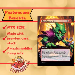 Mazo commander MTG Goblins kenkro Custom mtg