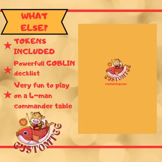 Mazo commander MTG Goblins kenkro Custom mtg