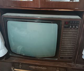 televisión antigua Grundig super electric
