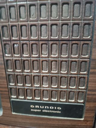 televisión antigua Grundig super electric