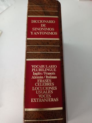 Diccionario de sinónimos y antónimos