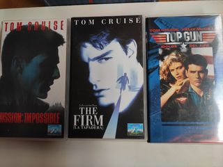 Vhs Tom Cruise 3 peliculas