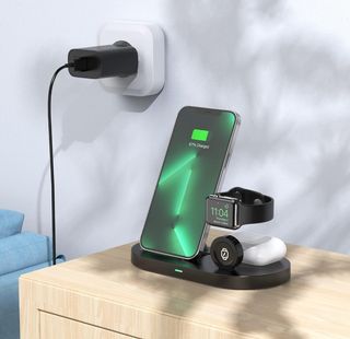 Cargador inalámbrico de inducción Plegable 3 en 1