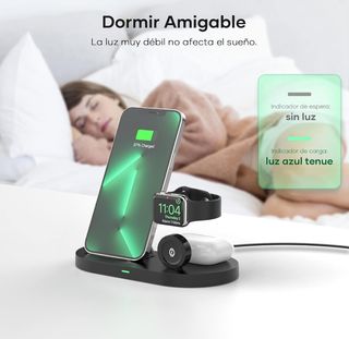 Cargador inalámbrico de inducción Plegable 3 en 1