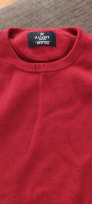 Jersey Hacket rojo niño 13-14 años