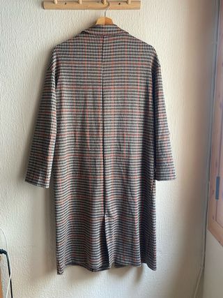 Abrigo largo estampado - Stradivarius